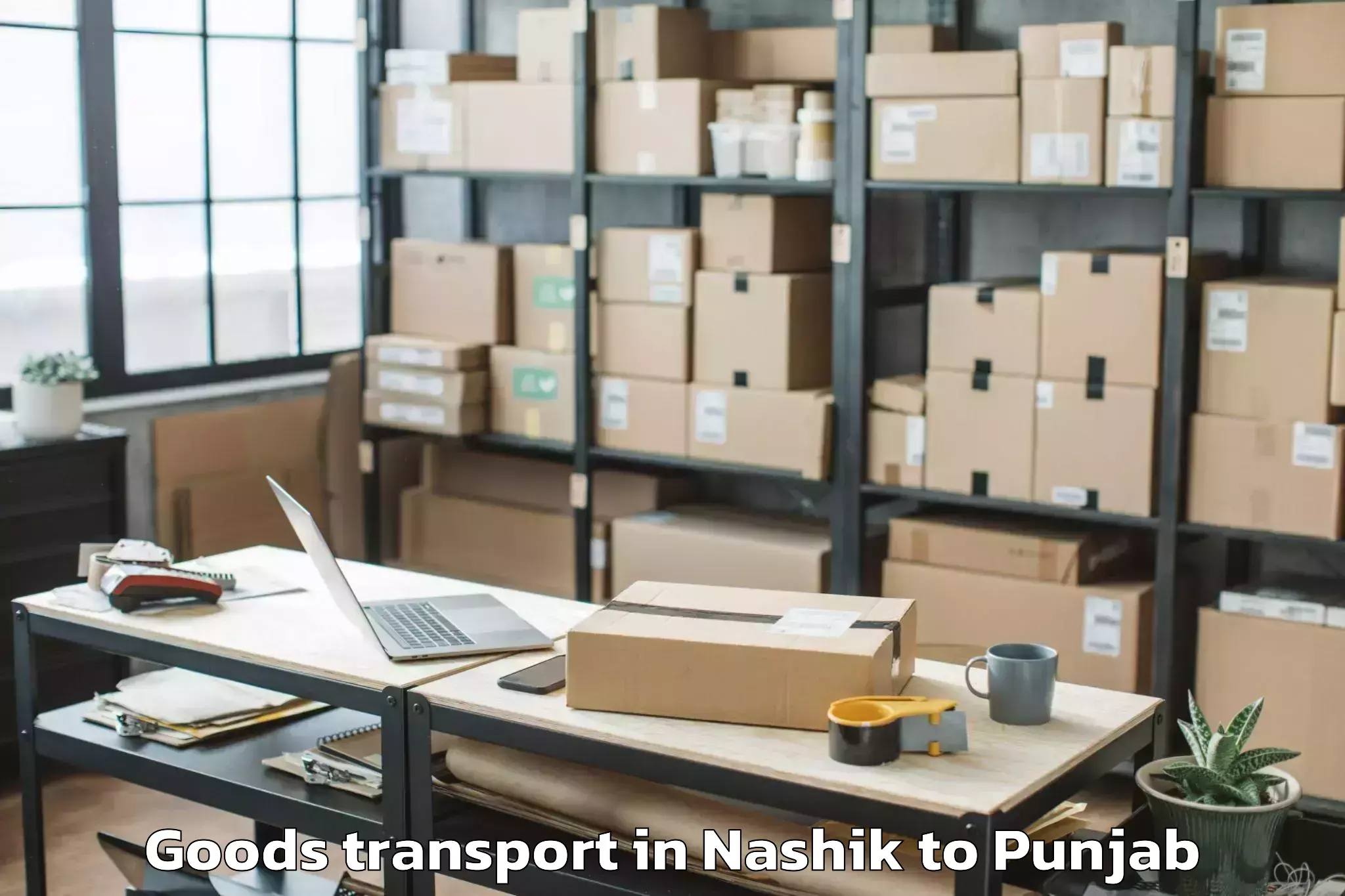 Hassle-Free Nashik to Bagha Purana Goods Transport